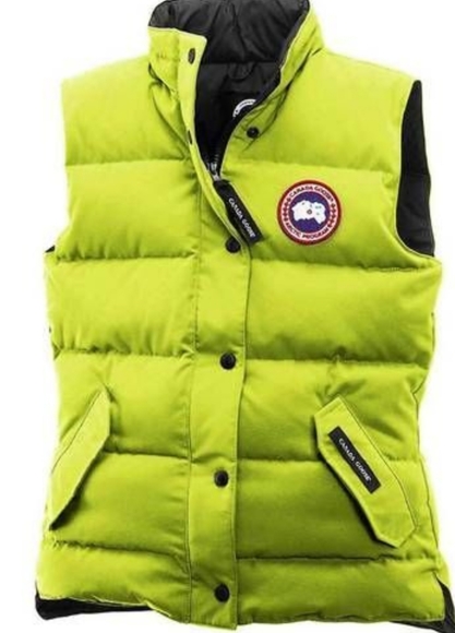 lime green canada goose jacket